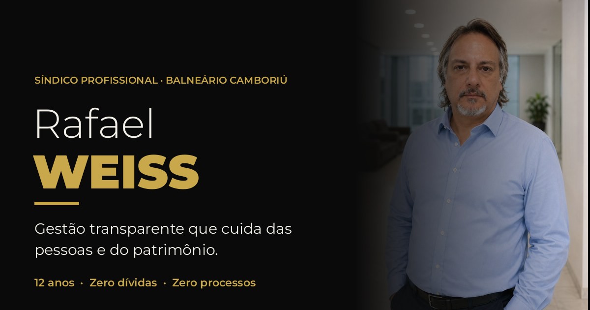 Foto de Rafael Weiss — Síndico Profissional